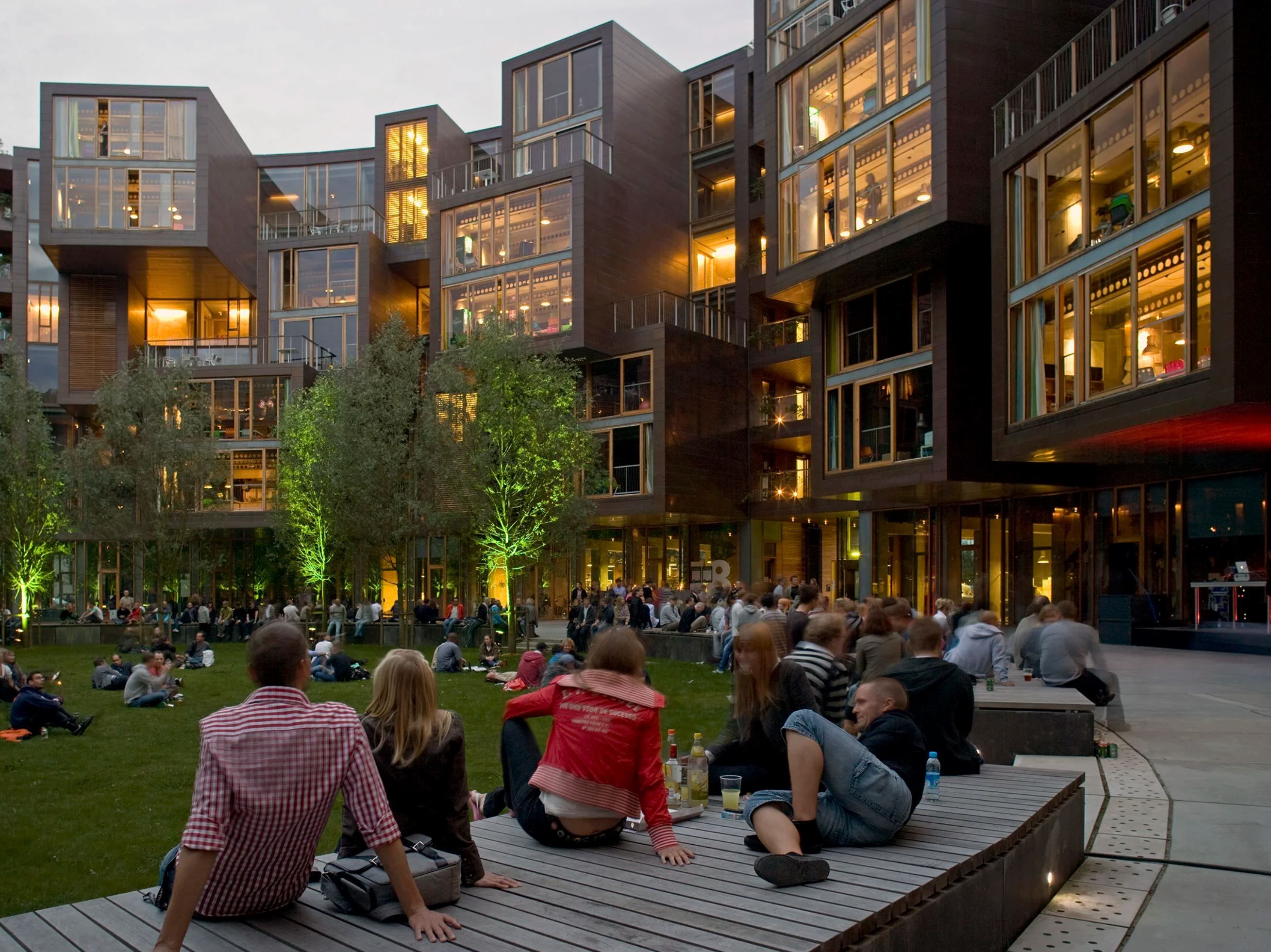 Tietgen residences by Lundgaard&Tranberg, inner courtyard